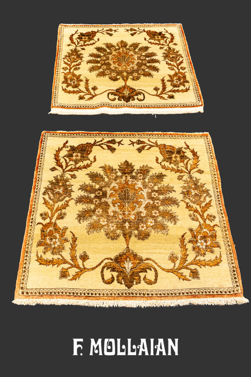 Tappeto Tehran Decorativo Misto Seta Coppia n°:400751-460584